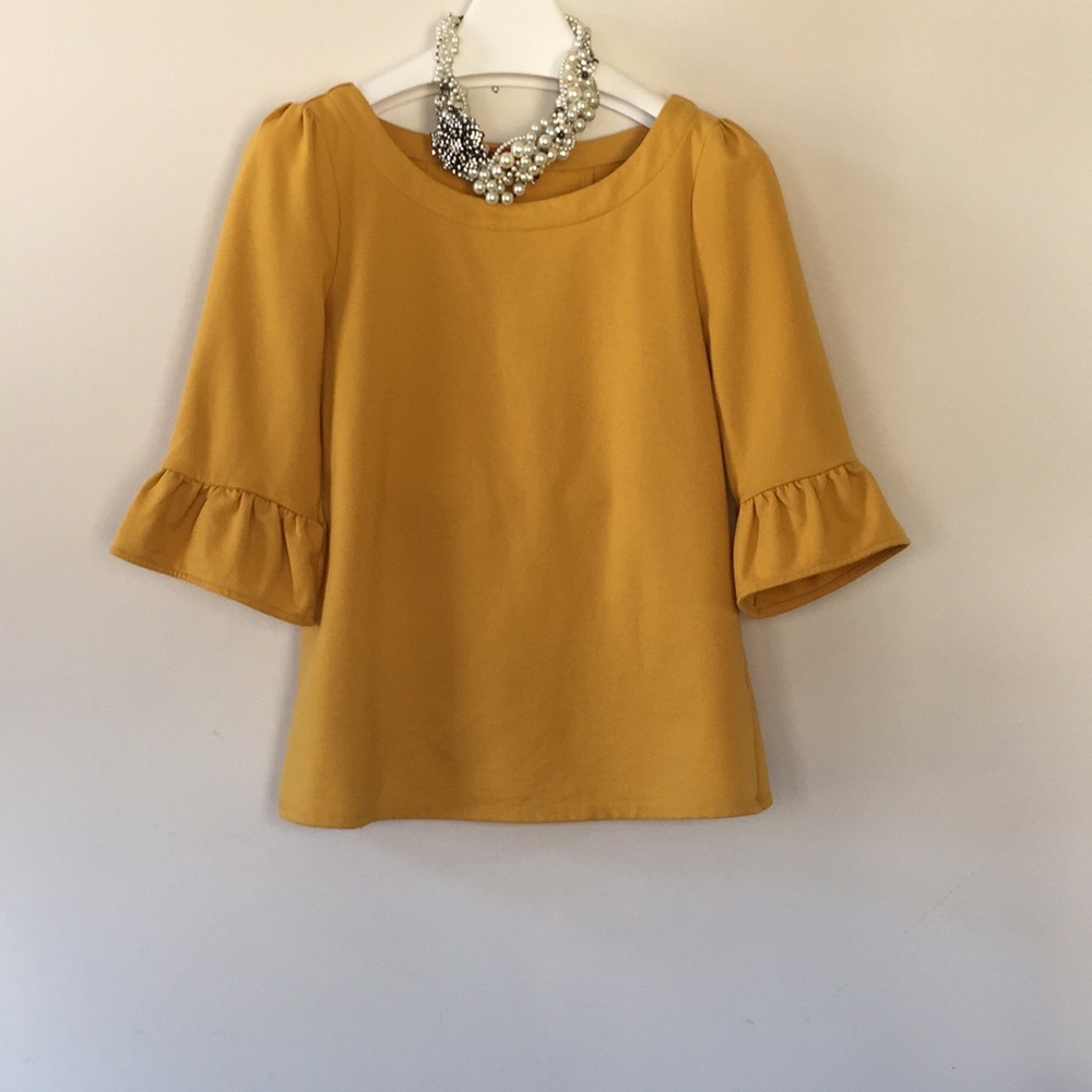 ModCloth Mustard Top